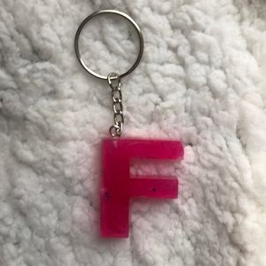 Letter F keychain